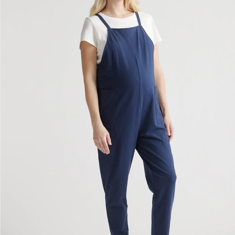 Quince Maternity Jumpsuit - Navy XS